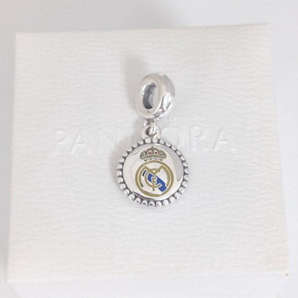 Pandora Real Madrid CF / Madrid Soccer Futbol Dangle Charm S925 Silver with box - Picture 9 of 9